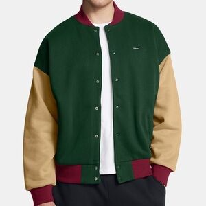 NWT Men's Under Armour Icon Heavyweight Fleece Oversized Bomber • Size: M